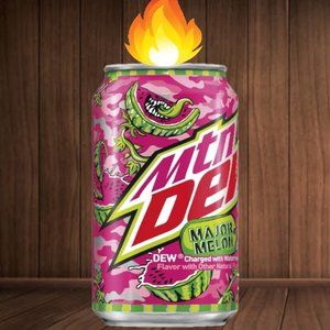 NEW 12oz MTN DEW MAJOR MELON SODA Can Candle Handcrafted in TN GREAT GIFT IDEA